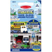 Melissa & Doug - Magnetic Take Along Jigsaw Puzzles - Vehicles