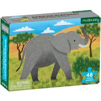 Mudpuppy - Mini Puzzle - Elephant 48pc