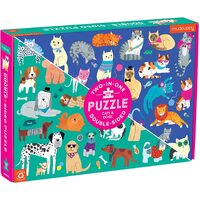 Mudpuppy - Cats and Dogs Double Sided Puzzle 100pc