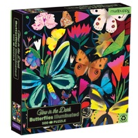 Mudpuppy - Butterflies Glow in the Dark Family Puzzle 500pc