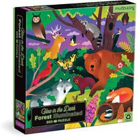 Mudpuppy - Forest Glow in the Dark Family Puzzle 500pc