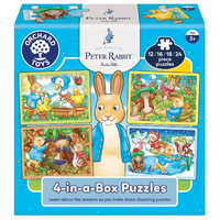 Orchard Toys - Peter Rabbit - 4-in-a-Box Puzzles
