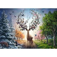 Ravensburger - The Magical Deer & The Four Seasons Puzzle 1000pc