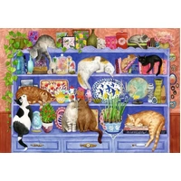 Ravensburger - Cats on the Shelf Large Format Puzzle 200pc