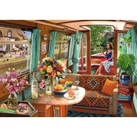 Ravensburger - View from My Window Canal Boat Puzzle 1000pc
