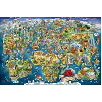 Ravensburger - Illustrated World Map Puzzle 5000pc