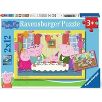 Ravensburger - Peppa Pig Time To Celebrate Puzzle 2x12pc