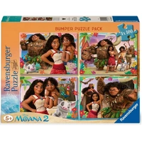 Ravensburger - Disney Moana 2 Bumper Puzzle Pack 4x100pc