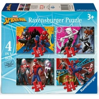 Ravensburger - Marvel Spider-Man Spiderverse 4 Puzzles In A Box
