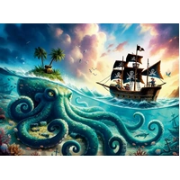 Ravensburger - Octopus Treasure Puzzle 100pc