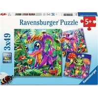 Ravensburger - Baby Garden Dragons Puzzle 3x49pc