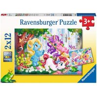 Ravensburger - Unicorns at Play Puzzle 2x12pc