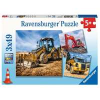 Ravensburger - Digger at Work! Puzzle 3x49pc