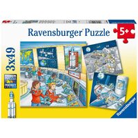 Ravensburger - Tom & Mia Go on a Space Mission Puzzle 3x49pc