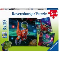 Ravensburger - Dinosaurs in Space Puzzle 3x49pc