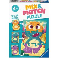 Ravensburger - Cute Dinos Mix & Match Puzzle 3x24pc