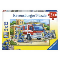 Ravensburger - Police and Firefighters Puzzle 2x12pc