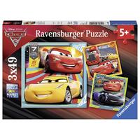 Ravensburger - Disney Cars 3 Collection Puzzle 3x49pc 