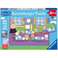 Ravensburger - Peppa Pig At School Puzzle 2x24pc