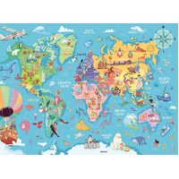 Ravensburger - Map of the World Puzzle 100pc