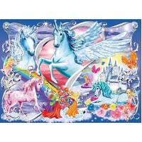 Ravensburger - Amazing Unicorns Glitter Puzzle 100pc