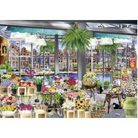 Ravensburger - Wanderlust Amsterdam Flower Market Puzzle 1000pc