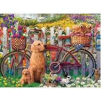 Ravensburger - Cute Dogs in the Garden Puzzle 500pc