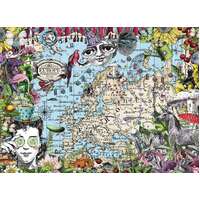 Ravensburger - European Map, Quirky Circus Puzzle 500pc