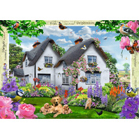 Ravensburger - Delphinium Cottage Puzzle 1000pc