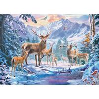 Ravensburger - Deer and Stags in Winter Puzzle 1000pc