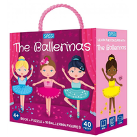 Sassi - The Ballerinas Puzzle & Book Set