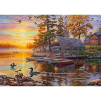 Schmidt - Boathouse with Canoes Puzzle 1000pc