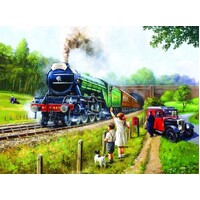 Sunsout - Watching the Trains Puzzle 1000pc