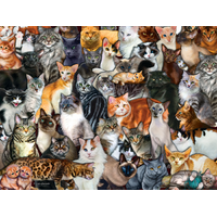 Sunsout - Cat Collage Large Piece Puzzle 300pc