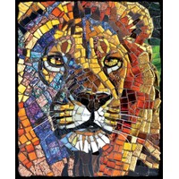 Sunsout - Stained Glass Lion Puzzle 1000pc