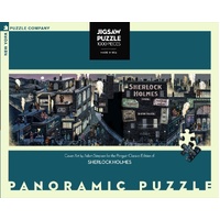 New York Puzzle Company - Sherlock Holmes Panoramic Puzzle 1000pc