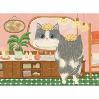 The Puzzle Collab - Cat in The Bathroom Puzzle 500pc