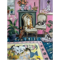 The Puzzle Collab - Let's Vibe in the Pink Room Puzzle 1000pc