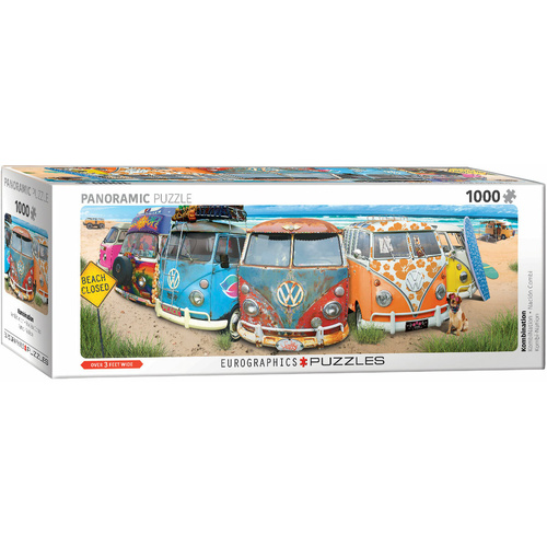 Eurographics - VW Bus Kombination Panoramic Puzzle 1000pc