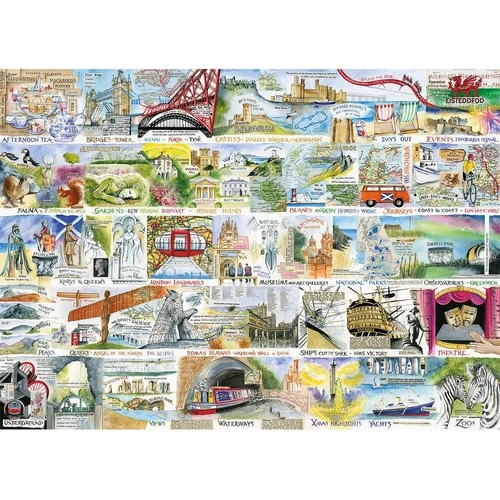 Gibsons - British & Brilliant Puzzle 1000pc