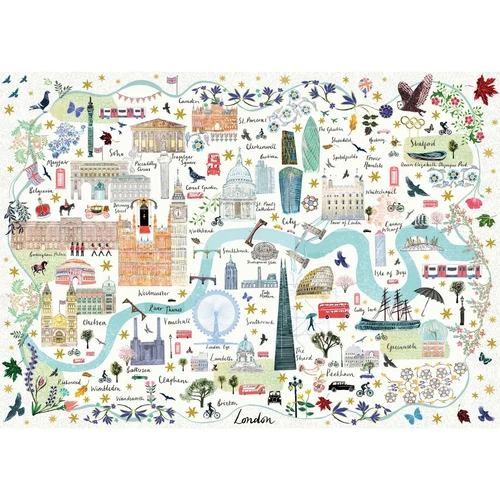 Gibsons - Map Of London Puzzle 1000pc