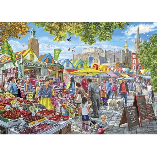 Gibsons - Market Day Norwich Puzzle 1000pc