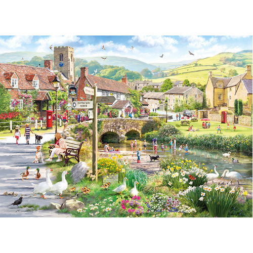 Gibsons - Puddle Ducks & Paddling Puzzle 1000pc