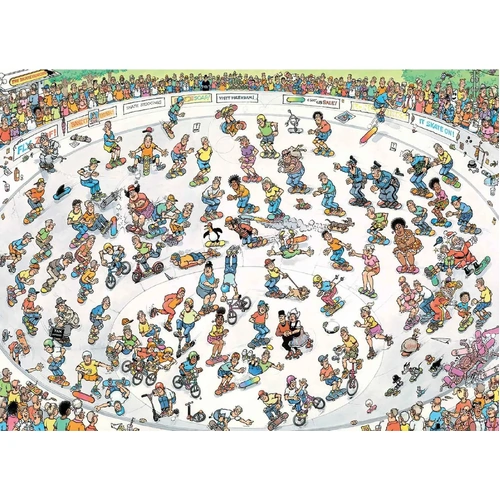 Jumbo - Jan Van Haasteren Riding The Skate Bowl Puzzle 2000pc