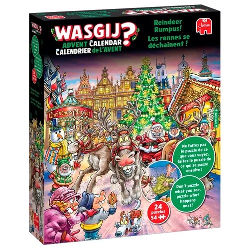 Jumbo - WASGIJ? Reindeer Rumpus Christmas Advent Calendar (24 x 54 piece puzzles)