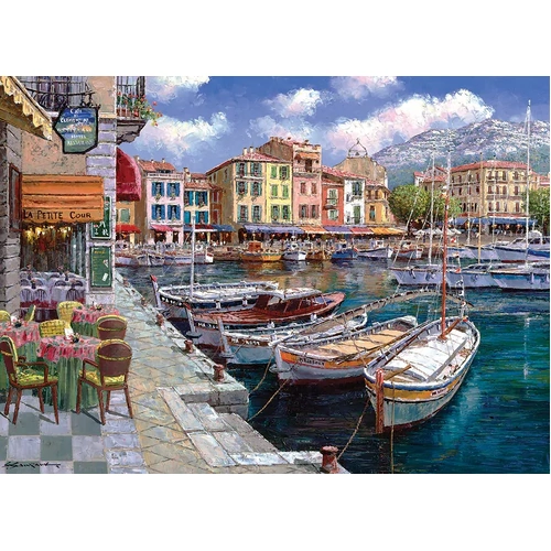 Cobble Hill - Cafe In Cassis Puzzle 1000pc