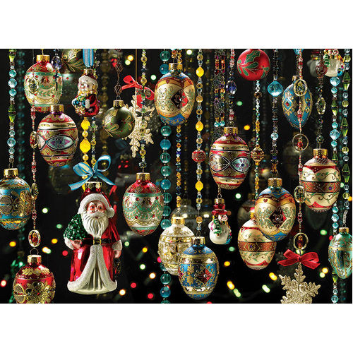 Cobble Hill - Christmas Ornaments Puzzle 1000pc