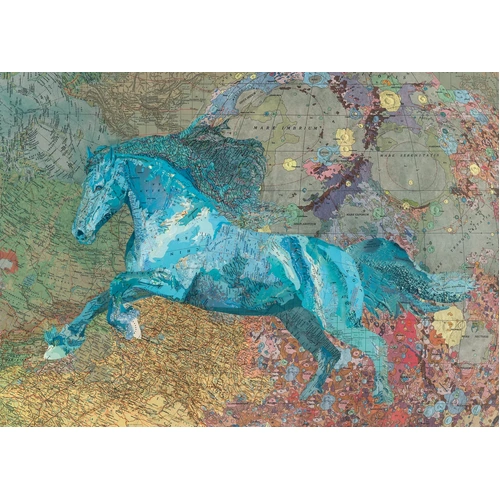 Heye - Map Art, Map Horse Puzzle 2000pc
