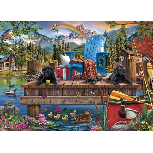 Holdson - Must Love Dogs Dock Dogs Large Piece Puzzle 500pc
