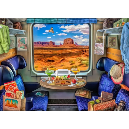 Holdson - The Travelers Window - Monument Valley Train Puzzle 1000pc